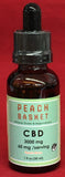 CBD Oil 3,000 mg Peach flavor Colorado Sourced 1 fl oz 0.3% THC