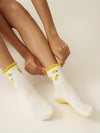 🍋 Lemon Ruffle Grip Sock