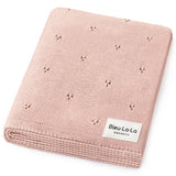 100% Organic Cotton Pointelle Swaddle Receiving Baby Blanket