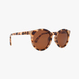HERON LATTE TORTOISE Polarized Round Fashion Sunglasses