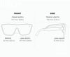 BIRCH BRONZE Polarized Oversized Shield Fashion Sunglasses