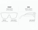 BIRCH BRONZE Polarized Oversized Shield Fashion Sunglasses