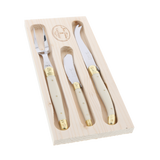 Jean Dubost 3pc Cheese Set with Ivory handles
