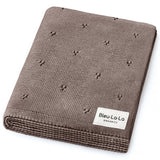 100% Organic Cotton Pointelle Swaddle Receiving Baby Blanket