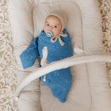 100% Luxury Cotton Receiving Swaddle Baby Blanket - Heart