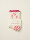 🎀 Bow Ruffle Grip Sock [Hot Pink]