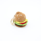 Bun Intended: Quirky Knitted Hamburger Keychain