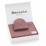 Luxe - 100% Organic Cotton Knit Blanket + Hat Boxed Gift Set