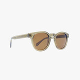 ALEX CRYSTAL TAUPE Polarized Round Fashion Sunglasses