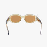 BEA CRYSTAL TAUPE Polarized Geometric Fashion Sunglasses