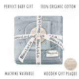 100% Organic Cotton Luxury Organic Blanket + Hat Gift Set