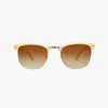 WESTON IVORY Polarized Semi-Rimless Fashion Sunglasses