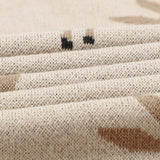 100% Luxury Cotton Receiving Swaddle Baby Blanket - Deer