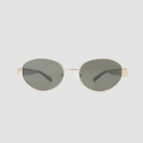 Coco Classic Polarized Oval Metal Fashion Sunglasses