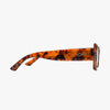 BREEZE AMBER SMOKE Polarized Rectangle Fashion Sunglasses