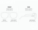 SUMMIT NAVY Polarized Square Trendy Aviator Sunglasses