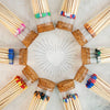 4" Matches in Chic Cork Top Jar - Colors of Your Choice