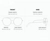 PALM GOLD Polarized Premium Metal Geometric Sunglasses
