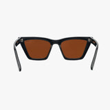 BAY MIDNIGHT AMBER Polarized Women's Cat Eye Sunglasses