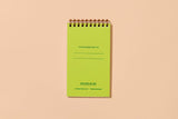 Aster Wildflower Letterpress Pocket-size Spiral Notebook - Made in USA - Outdoor, Hiking, Garden, Summer, Back to School, Christmas Gift, Stocking Stuffer