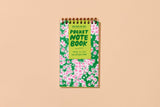 Aster Wildflower Letterpress Pocket-size Spiral Notebook - Made in USA - Outdoor, Hiking, Garden, Summer, Back to School, Christmas Gift, Stocking Stuffer