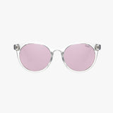 HERON CLEAR BLUSH Polarized Round Fashion Sunglasses