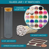 4" Matches in Chic Cork Top Jar - Colors of Your Choice