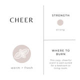 Cheer - Cinnamon, Cypress & Peppermint