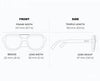 LUNA BRONZE Polarized Square Designer Fashion Sunglasses