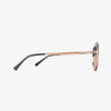 LEX MIDNIGHT FADE Polarized Navigator Metal Sunglasses
