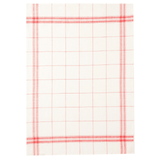Coucke Red Checker Tea Towel (95% linen and 5% cotton)