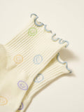 😊 Smiley Face Ruffle Grip Sock