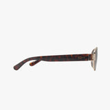 COCO AMBER Polarized Oval Metal Fashion Sunglasses