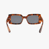 BREEZE AMBER SMOKE Polarized Rectangle Fashion Sunglasses