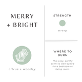 Merry + Bright - Fir, Clementine & Clove