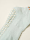 🍒 Cherry Ruffle Grip Sock [Baby Blue]