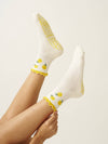 🍋 Lemon Ruffle Grip Sock