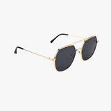 PALM GOLD Polarized Premium Metal Geometric Sunglasses