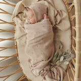 100% Organic Cotton Luxury Organic Blanket + Hat Gift Set
