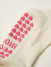 🎀 Bow Ruffle Grip Sock [Hot Pink]