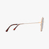 PALM BRONZE Polarized Premium Metal Geometric Sunglasses