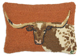 Longhorn Steer Pillow