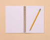 Hot Dogs Letterpress Spiral Notebook - Made in USA - Foodie, Grilling, Cook Out, Summer - Back to School, Christmas Gift
