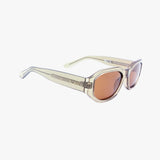 BEA CRYSTAL TAUPE Polarized Geometric Fashion Sunglasses