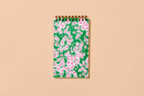 Aster Wildflower Letterpress Pocket-size Spiral Notebook - Made in USA - Outdoor, Hiking, Garden, Summer, Back to School, Christmas Gift, Stocking Stuffer