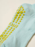 Cropped Crew Grip Sock - Lemon