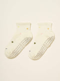 💕 Cropped Crew Grip Sock - Mini Heart