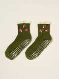 🍄 Mushroom Ruffle Grip Sock