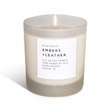 Embers + Leather - Non-Toxic Soy Candle, Essential Oils