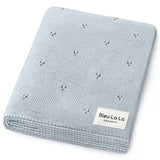 100% Organic Cotton Pointelle Swaddle Receiving Baby Blanket